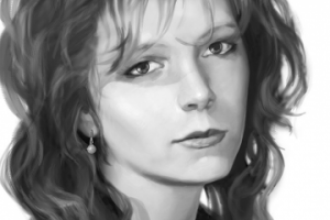 портрет тушь