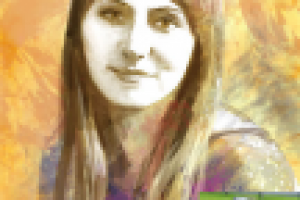 портрет в стиле гранж