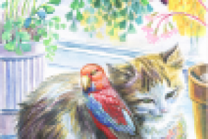 иллюстрация к стихам из серии "Учим добрые слова"