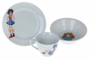 Разработка персонажей для детской посуды
