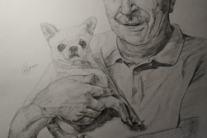 Портрет с собакой