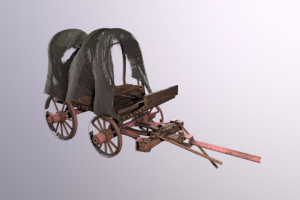 Старая повозка.