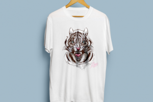 Иллюстрация тигр для печати