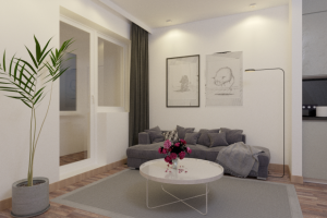 Визуализация гостиной