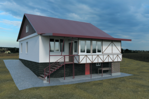 Визуализация реконструкции жилого дома