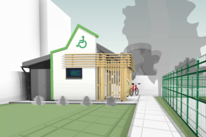 Хозяйственный блок с санузлом для инвалидов