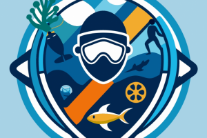 пример логотипа школы дайвинга