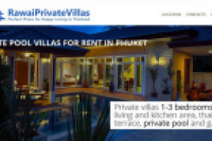 Вебсайт туристической компании "Rawai Private Villas"