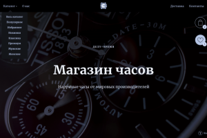 Проект сайта для интернет-магазина наручных часов