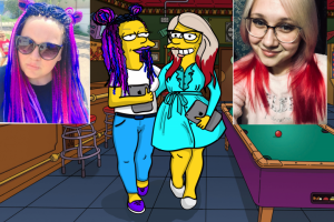 портрет в стиле симпсонов