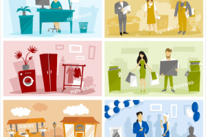 Flat иллюстрации