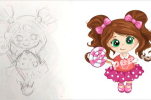 Девочка с леденцом