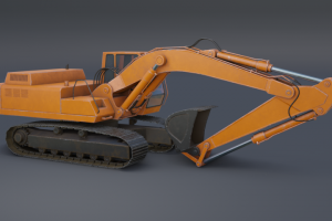 Модель экскаватора для VR проекта