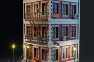 Стилизованное здание