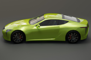 Low-poly Nissan 370z