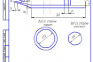 Схематический чертеж мешалки стекольной шихты
