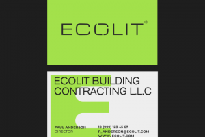 Визитная карта для строительной компании