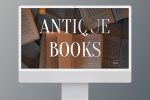 Landing page магазина антикварных книг