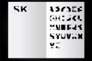 Шрифт для "SK"