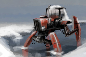 Арт в стиле "киберпанк"