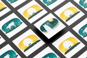 Иллюстрации для детской сказки "Укравший Солнце и Луну"