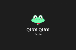 Логотип для школы французского языка "QUOI QUOI Ecole"