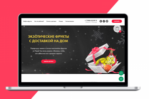 Лендинг для доставки экзотических фруктов