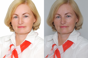 Сьёмка и ретушь портрета для компании.