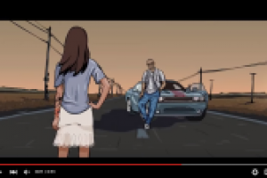 Анимационные сцены клипа 9 Грамм "Поведу тебя за собой"