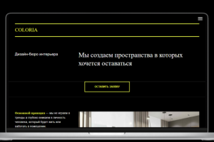 Лендинг COLORIA