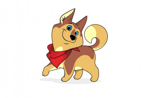 Веселый песик