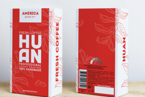 Дизайн коробки кофе для частной обжарочной кофе в Москве