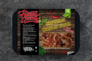 Вариант упаковки для мясных снэков