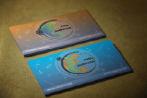 Визитки для магазина рыболовной тематики