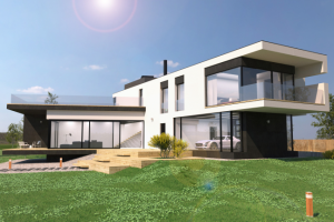 Дом с консолью /  House with cantilever