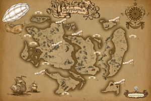 Карта фэнтезийного мира