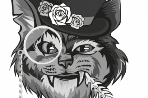 Усатый джентльмен с моноклем