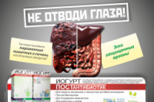 Постер для йогурт-постантибиотик