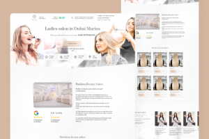 Лендинг для салона красоты в Дубае