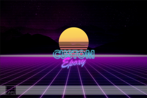 Логотип в силе Synthwave, или Retrowave