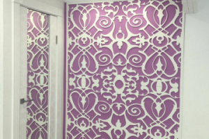 Разработка орнамента для декора стен, изготовление - ПВХ 8