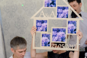 Свадебный реквизит "Рамка для фото" из экодерева