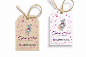 Этикетки для хендмейд студии Give Art