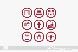 Иконки для инстаграм мебельной фирмы MebelBoom