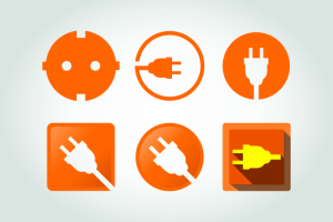 Иконки на тему "Электричество", "Энергия"