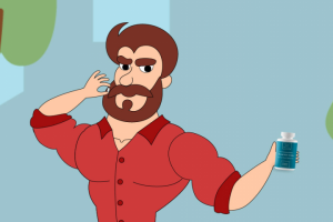 Анимированный ролик "Мужская мощь"