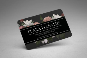 Визитка для цветочного магазина