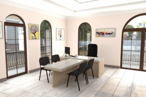 office area of 50 sq. m.