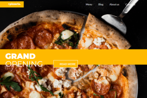 Верстка сайта пиццерии