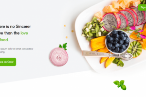 Верстка сайта службы доставки